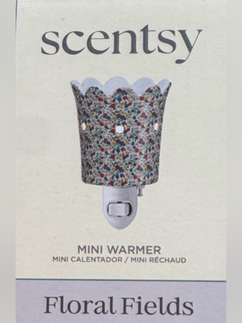 Scentsy Floral Fields Mini Warmer - Multicolored Floral